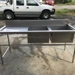 2 Bowl Stainless Steel Sink Table – Gallery