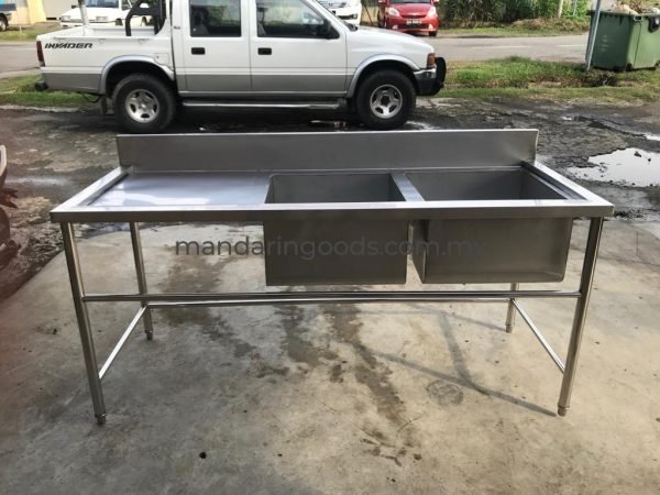 2 Bowl Stainless Steel Sink Table – Gallery