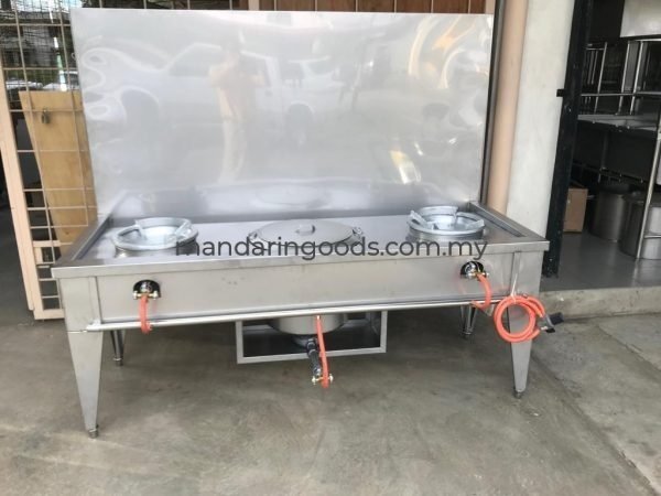 2 Burner Kwali with 1 Soup Boiler