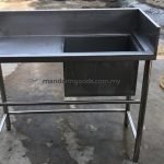 One Bowl Stainless Steel Sink Table – Gallery