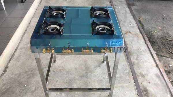 Stainless Steel 4 Burner Stove – New