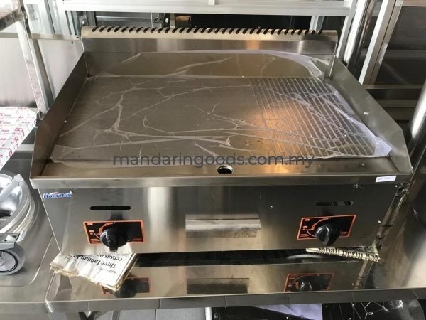 Gas griddle 23 flat – 13 grooved width 73cm