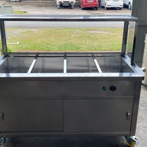 Stainless Steel Bain Marie Food Warmer with 4 Compartments